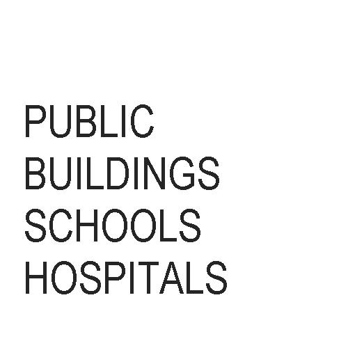 Public buildings, schools & hospitals